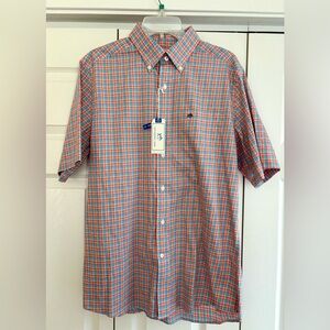 Southern Tide Men's Classic Fit Short  Sleeve Shirt. Size M. NWT